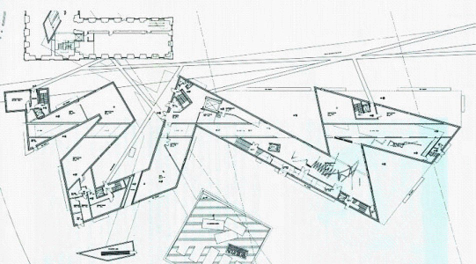 Еврейский музей в берлине чертежи